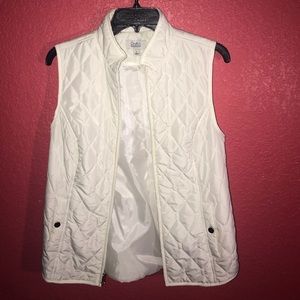 croft & barrow Jackets & Coats - White vest croft & barrow Jackets & Coats - White vest